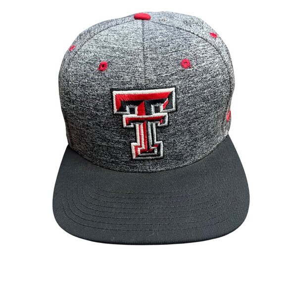 Zephyr Red Raiders Outfitters Texas Tech Snapback Baseball Cap Black Gray Unisex - Picture 1 of 12